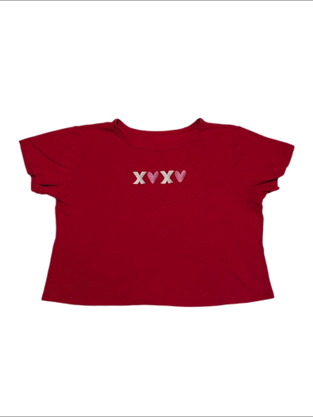 Red XOXO Womens Crop Top 2XL